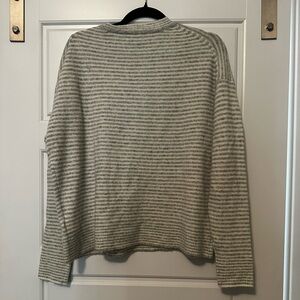 J. Crew Sweater in Gray Stripes